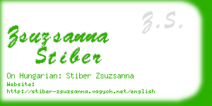 zsuzsanna stiber business card